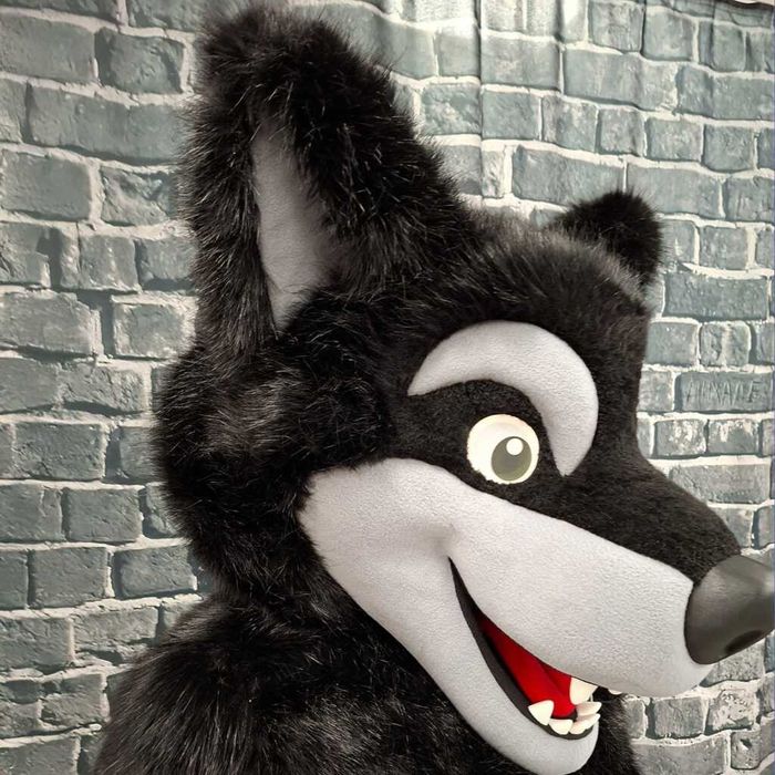 Costum mascotă lup adult profesional pentru evenimente și petreceri