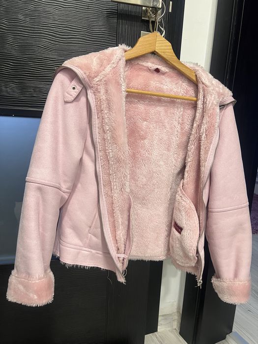 Дамско  розово палто