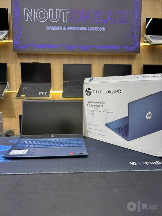 Noutbuk HP Laptop 14 AMD Athlon 7120U 4/256GB 14.0" HD 60hz Blue