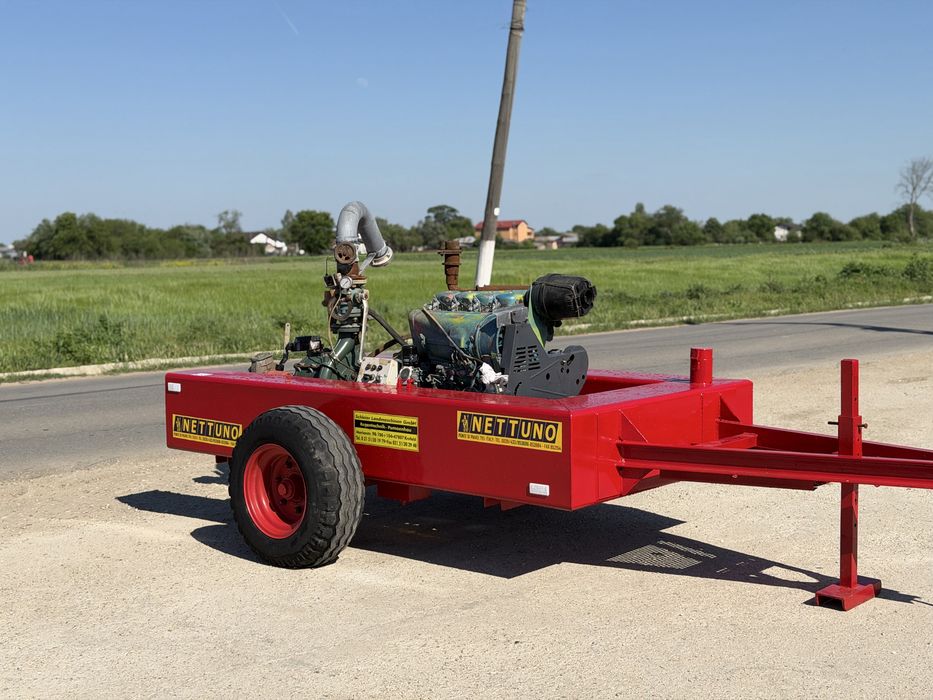 Motopompa Irigat/Irigatii Nettuno Motor Deutz 4 cilindri si Pompa Caprari MG 80/4-3A Import Germania Stare Foarte Buna