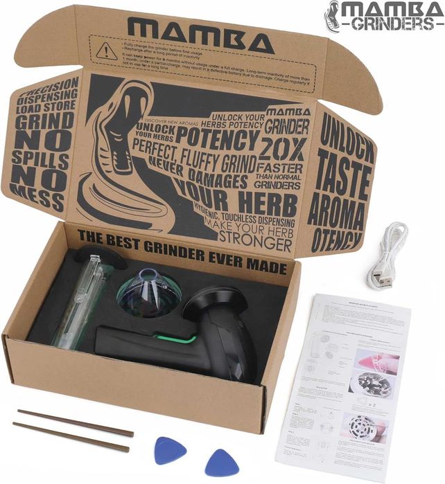 Rasniță Electrică Mamba Monster USB pentru Ierburi și Mirodenii