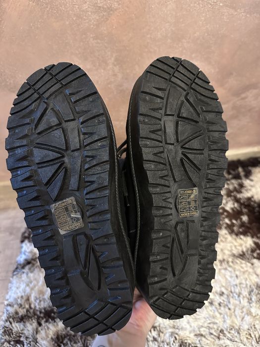 Cizme negre de zăpadă din blană cu platformă