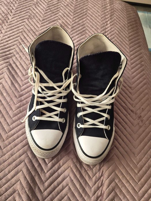 Converse черни с пратформа размер 38