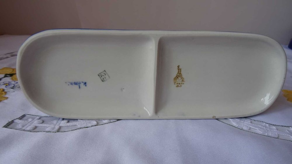 Гжелска рисувана фигура, Русия, СССР, винтидж