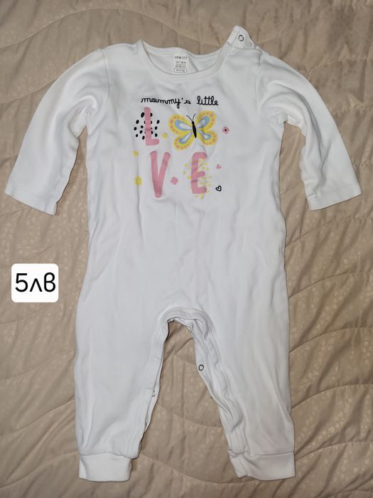 Дрехи за момиче 12м.-18м./86см. Запазени.