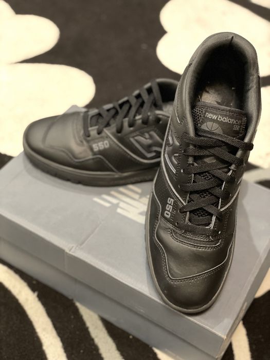 New balance 550 Triple Black номер 47,5