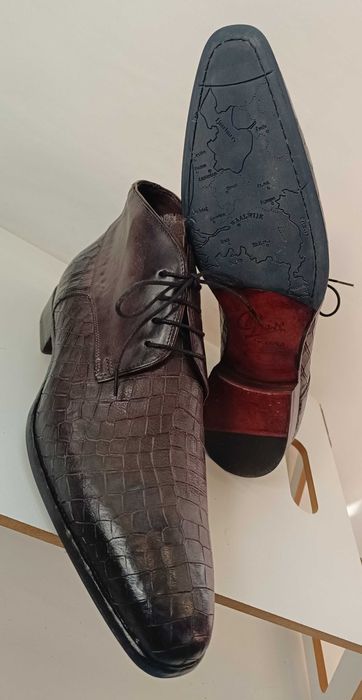 Ghete de lux 43 43.5 44 lucrate manual GREVE NOI piele naturala premiu