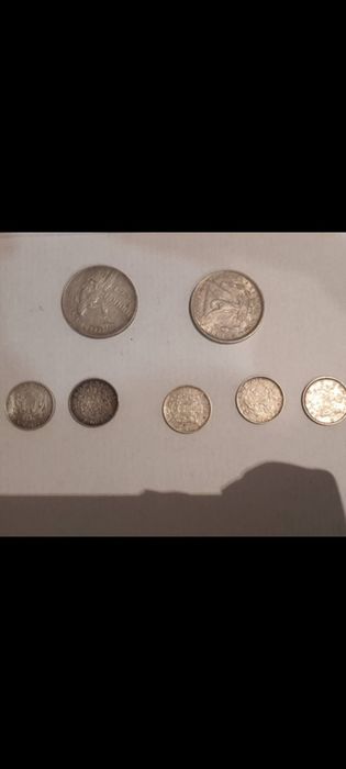 Set monede vechi argint – colecție / numismatică