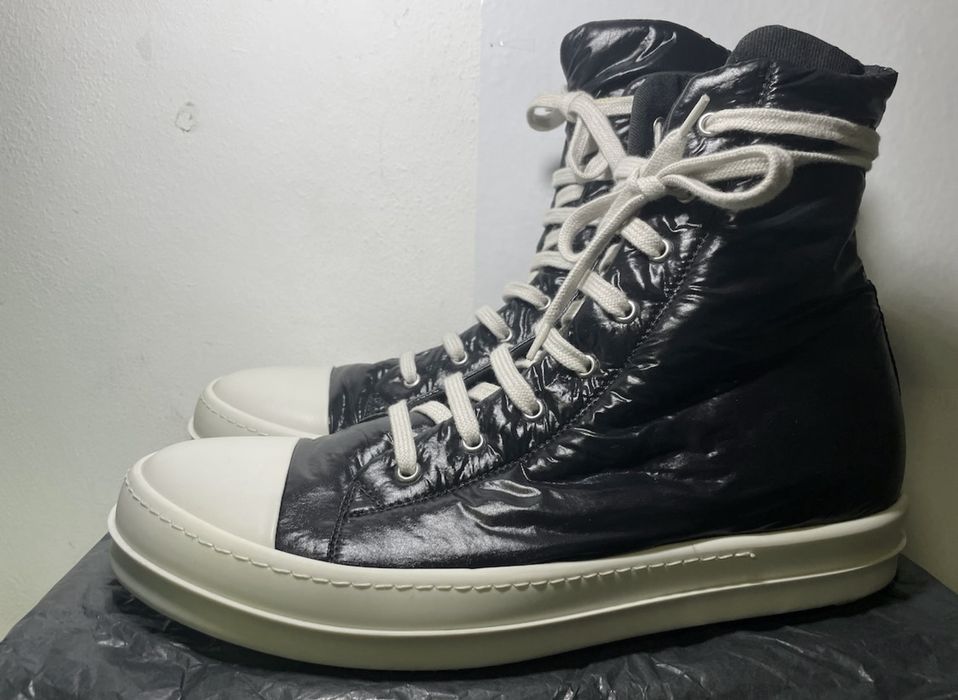 Rick Owens Drkshdw Black Performa Capped Toe / Puffer Ramones