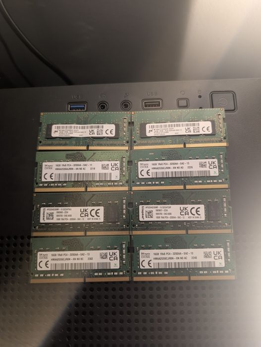 Okazie ‼️ Memorie Laptop Kingston Hynix 32GB ddr4 dual channel 3200mhz