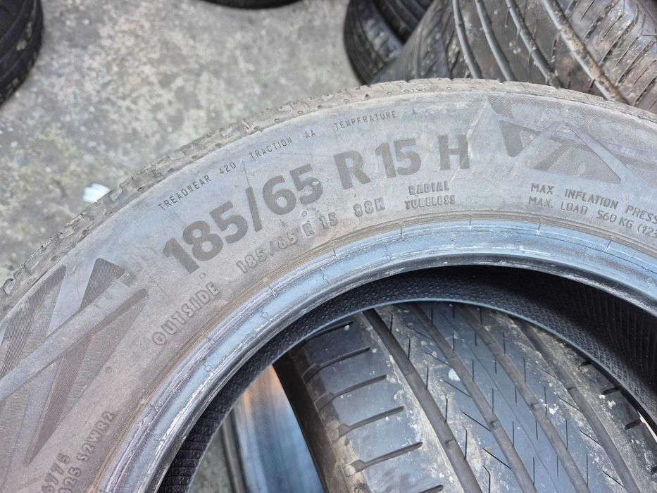4 Anvelope de VARA - 185/65/15 - Continental - CA NOI - DOT 2023 !