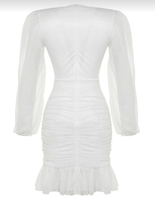 Rochie alba din dantela