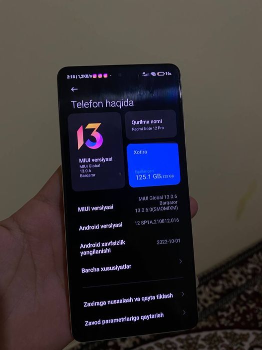 Redmi not 12 pro 5G