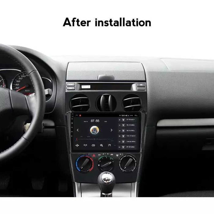 NAVIGATIE Android 14 Mazda 6 2002 - 2008 1/8 Gb Waze CarPlay + CAMERA