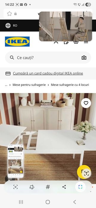 Masa extensibila Ikea 500 stare foarte buna
