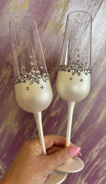 РАЗПРОДАЖБА!!! Рисувани сватбени ритуални чаши