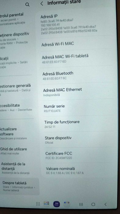 Vand tableta samsung