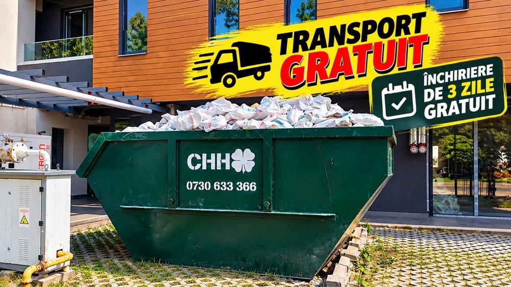 Container moloz transport moloz inchiriere container skip  gunoi ieftin Oferim factura!!