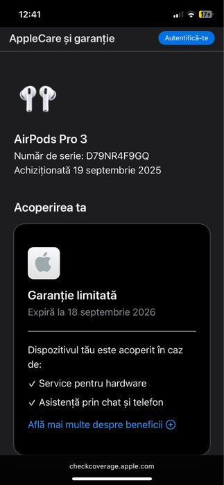 Casti Airpods Pro 3 (Noi,Sigilate)