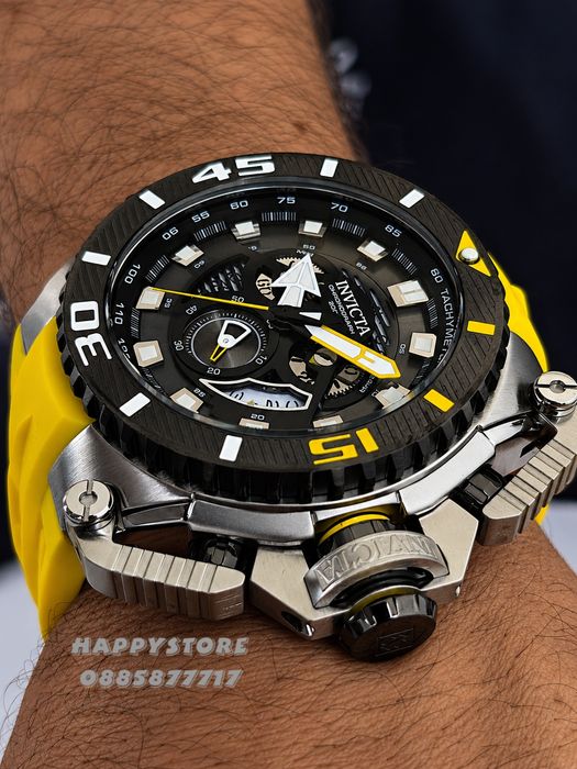 INVICTA Optimus Yellow 66 mm, Инвикта нов мъжки часовник