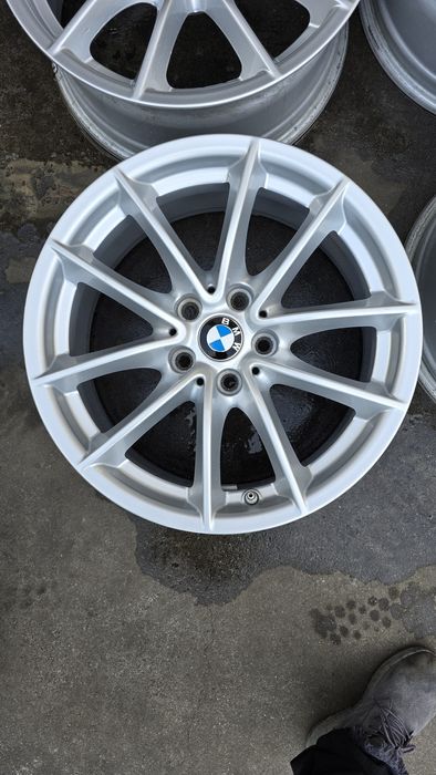 Set 4 jante aluminiu originale BMW-17 țoli 5x112 + senzori