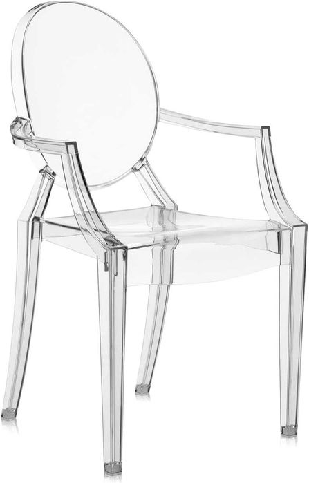 Scaun transparent pentru copii Kartell Lou Lou Ghost 37 x 39 x 63 cm