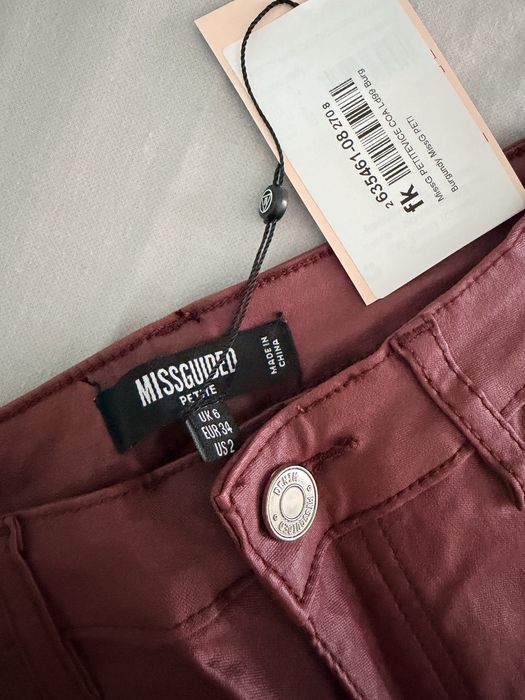 2x pantaloni imitatie de piele