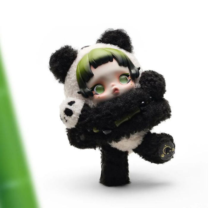 SKULLPANDA Lazy Panda Plush Doll Pendant - POP MART, 100% AUTHENTIC