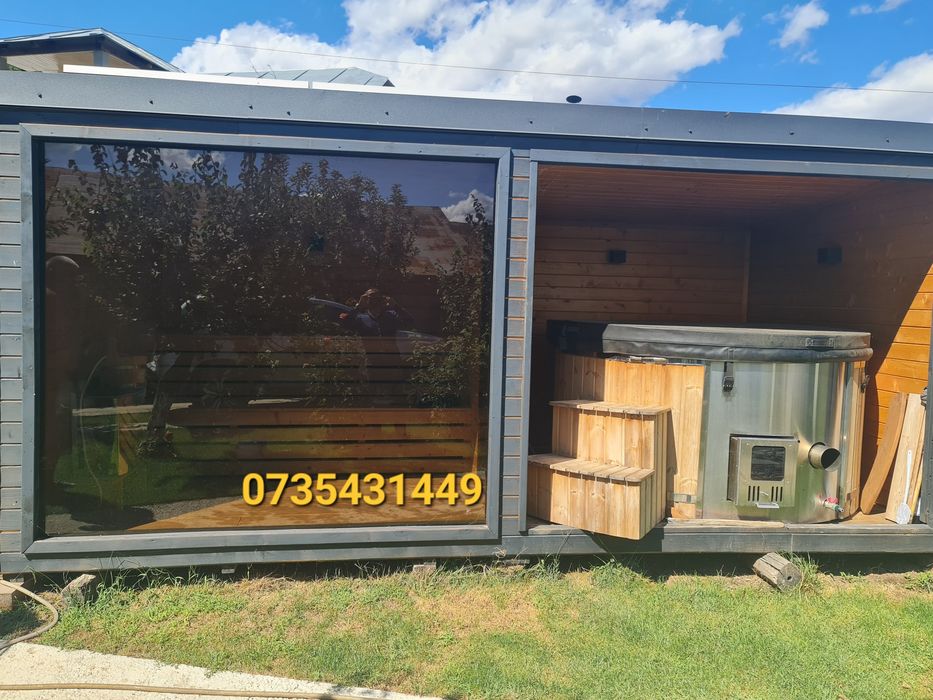 Vand container Sauna Birou Vitrina Vestiar paza
