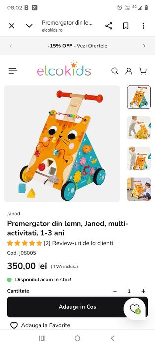 Vând premergător lemn montesori