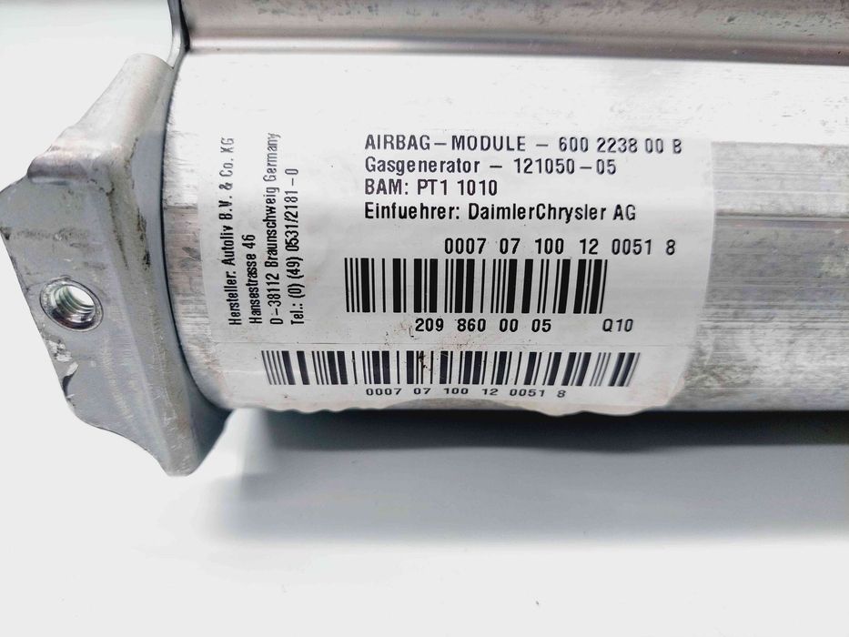 Airbag pasager Mercedes Clasa CLK (C209) [Fabr 2002-2009] 2098600005