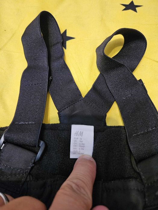 Pantaloni de iarnă cu bretele H&M NOI mărimea 74cm(6-9luni)