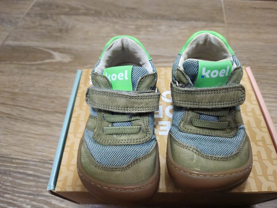 Детски боси обувки KOEL Dylan II Textile Olive