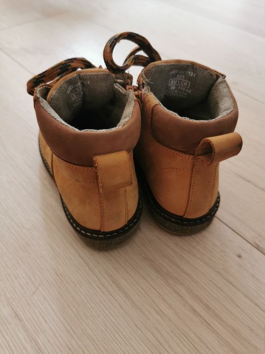 Ghete de iarna din piele intoarsa maro pt copii marimea 26
