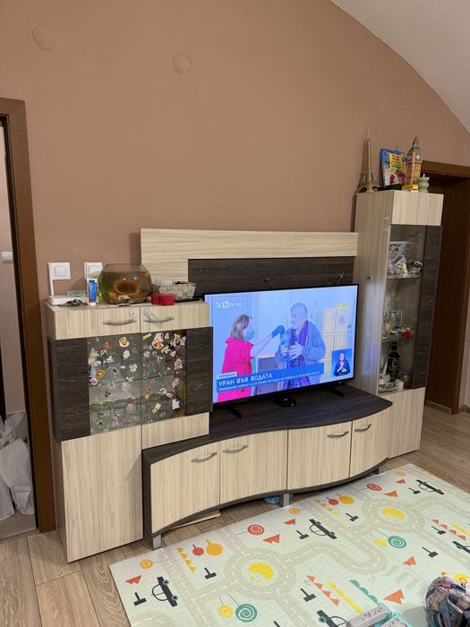 Секция дъб крафт бял с винтидж