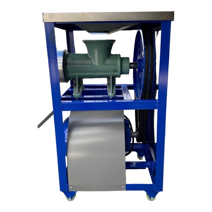 Професионална  чугунена месомелачка Румънска №32 с електромотор