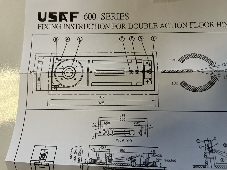 Подов автомат dorma usaf