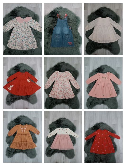 Rochie rochita Next si Zara mărimea 104-110 3-4 4-5 ani