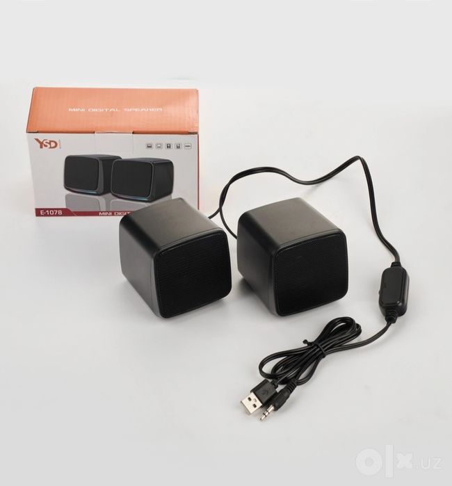 Колонки мини с RGB подсветкой, для компьютеров, смартфонов и ноутбуков