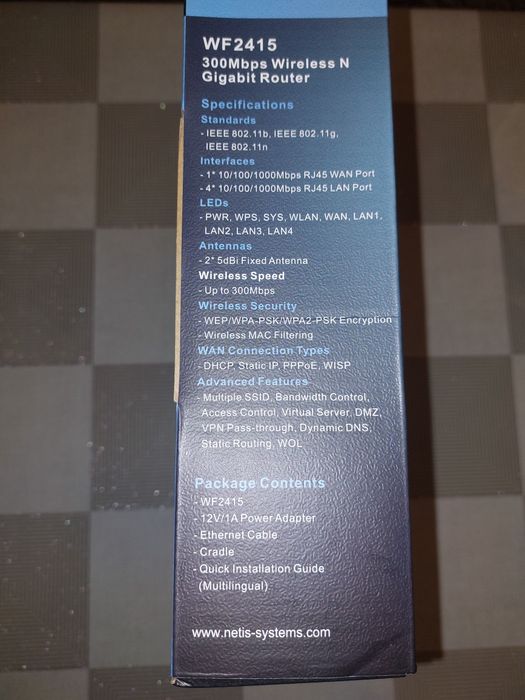 Безжичен рутер Netis WF2415