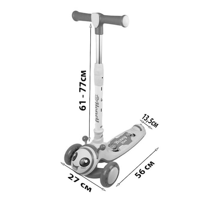 Детска тротинетка, Сгъваема, Светеща, Музикална, Розова, Пчела

Очаква