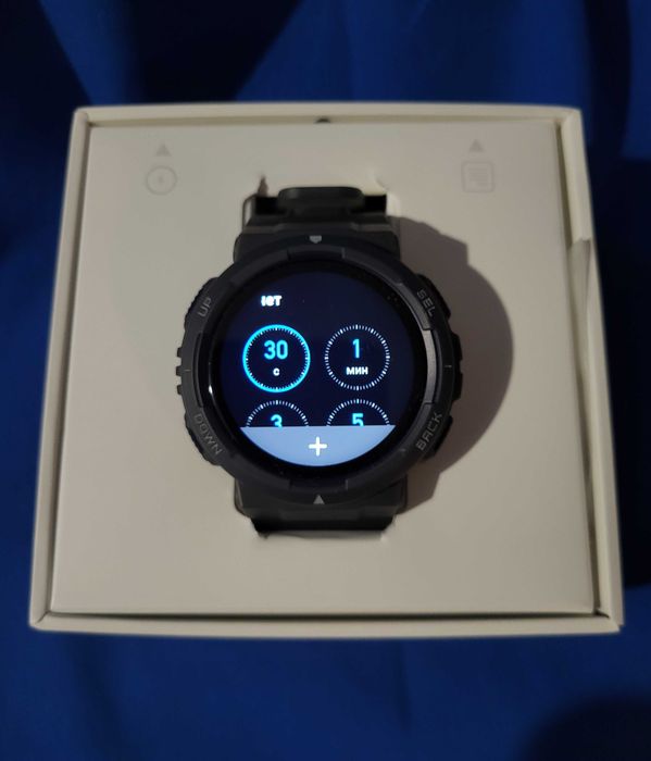 Смарт часовник Amazfit Active Edge, 46 mm, 1.32'', Midnight Pulse