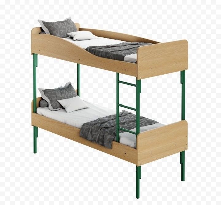 Двухъярусные металлические кровати с ЛДСП! Надежно, выгодно!