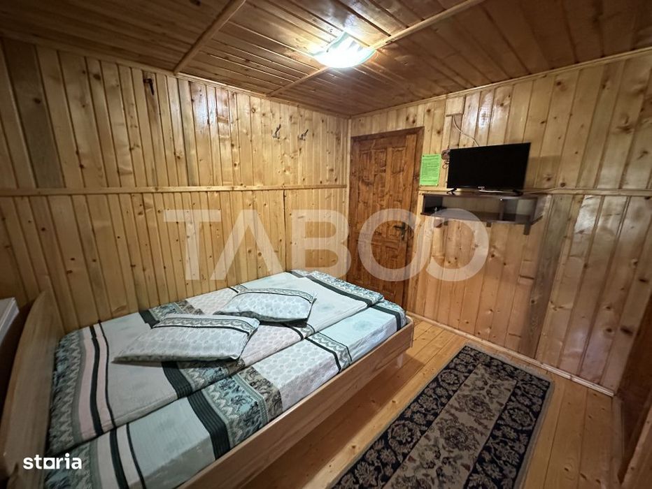 Cabana spatioasa la 5 km de Partia Sureanu complet mobilata si utilata