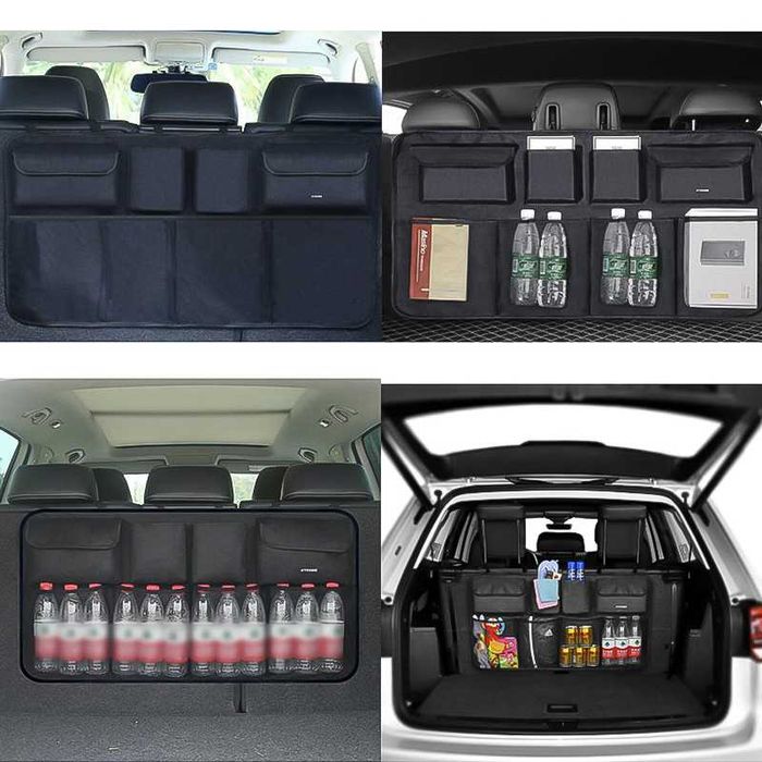 Органайзер за багажник на автомобил, подреден багажник, с 8 джоба