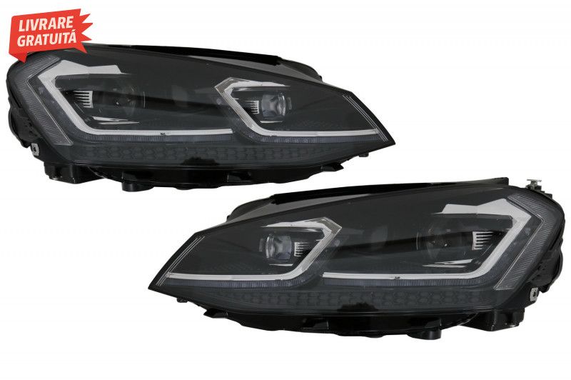 Bara Fata cu Faruri LED Bi-Xenon Look cu Semnal Dinamic VW Golf VII 7
