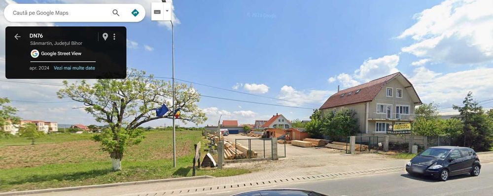 De închiriat teren 1000 MP SANMARTIN Vis-à-vis PENSIUNEA SÂNMARTIN