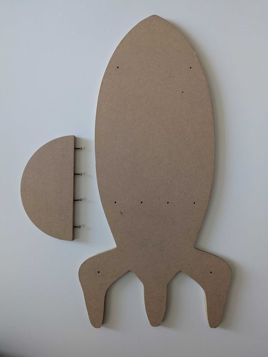 Racheta MDF cu raft - decorabil