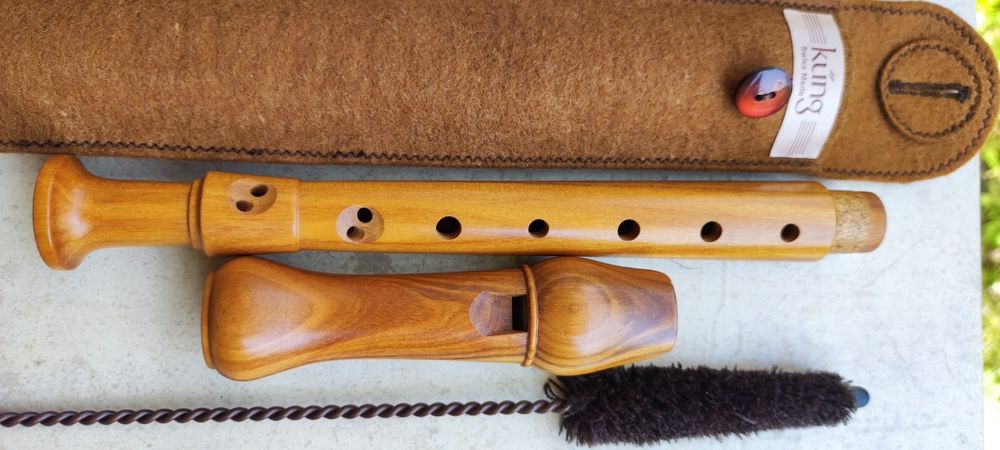 Оригинален швейцарски рекордер (блок флейта) KUNG. Kung SOPRANO. Ново.