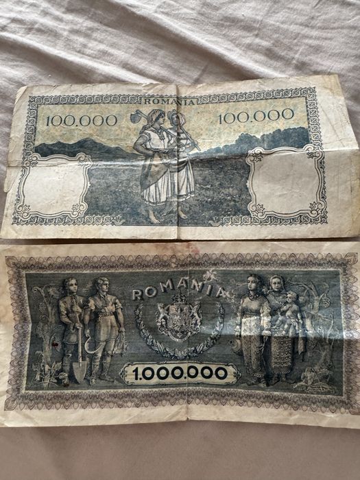 Bagnote vechii 1.000.000 de vanzare